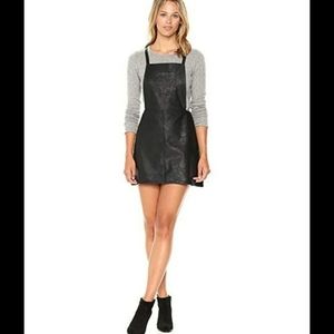 JACK BB Dakota Faux Leather Overall Miniskirt 4